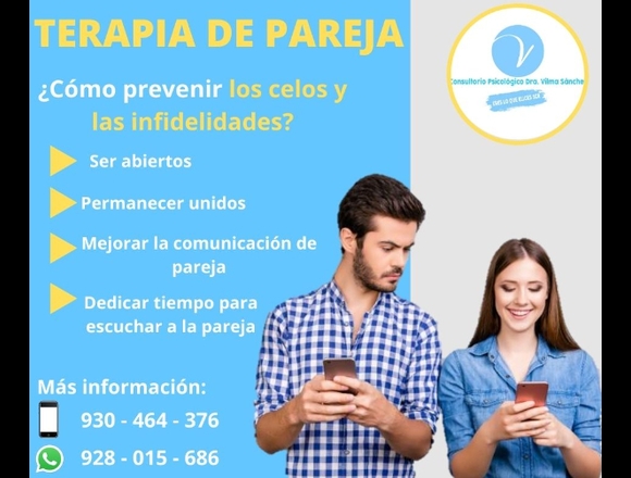 TERAPIA DE PAREJA PARA ADULTOS Y JÓVENES en Ate (Lima 3) (Distrito)