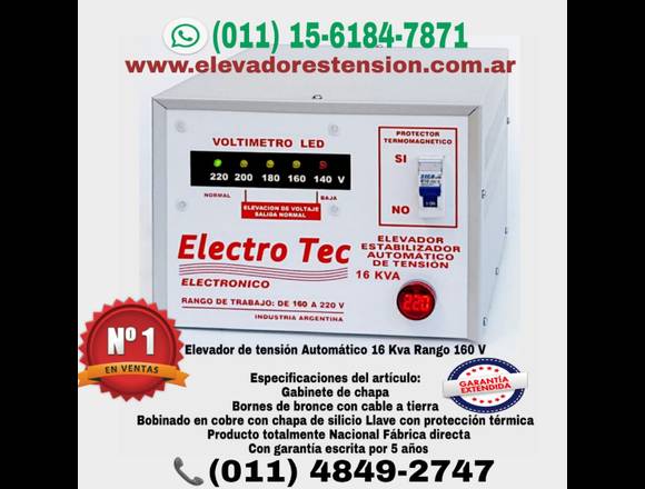 Elevador Automático De Tensión 16Kva 16000 Watts en José León Suárez (Localidad)