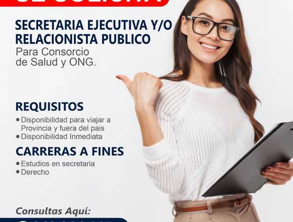 ASISTENTE GERENCIA Y RELACIONISTA PUBLICO en San Luis (Lima 30) (Distrito)