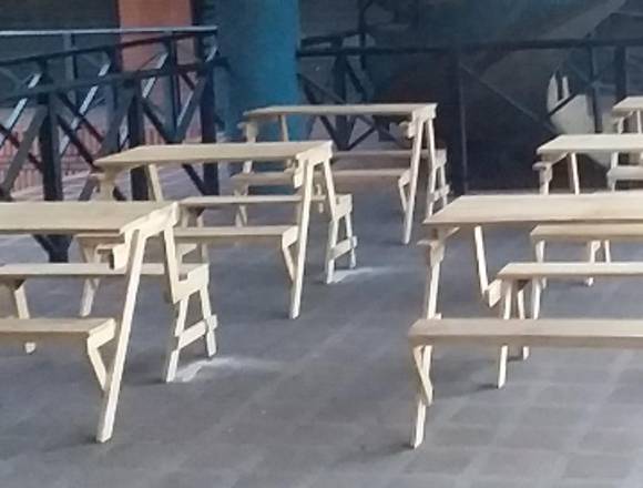 Mesas bancos plegables en Valencia (Municipio)