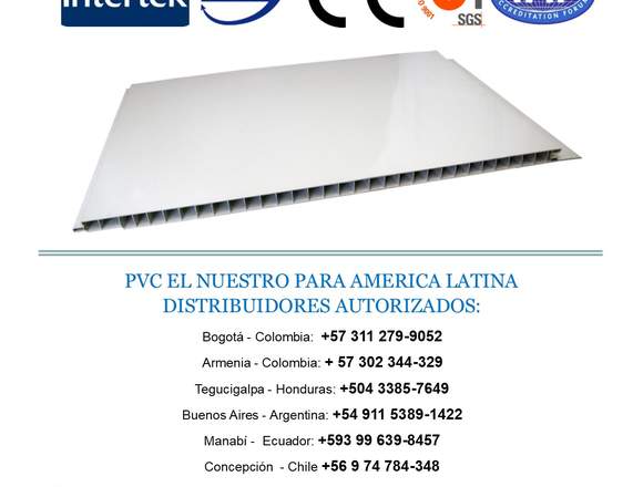 Cielorraso en PVC importar