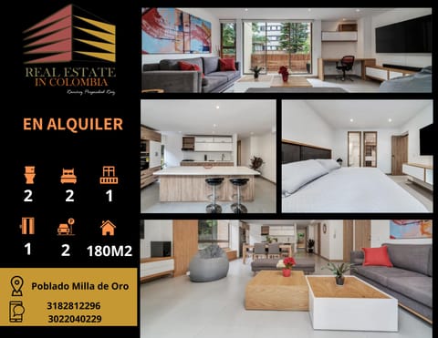 APARTAMENTO AMOBLADO EN VENTA ARRIENDO-EL POBLADO en Medellín (Municipio)