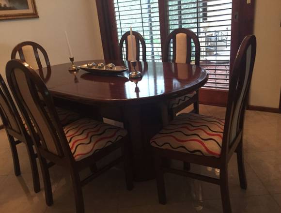 Juego de comedor de roble