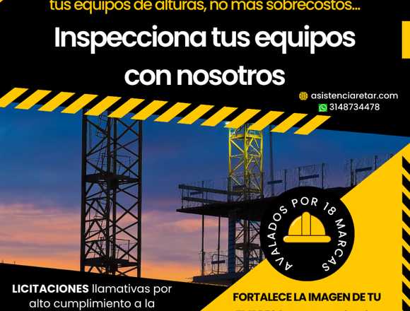 INSPECCION EQUIPOS DE ALTURAS RESOLUCION 4272/2021 en Sabaneta (Municipio)