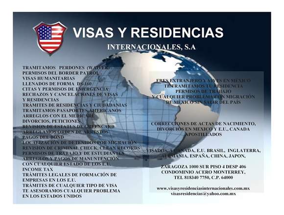 visas y residencias