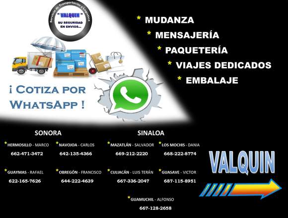 Paquetería y Mensajería Vaquin en Sinaloa (Municipio)