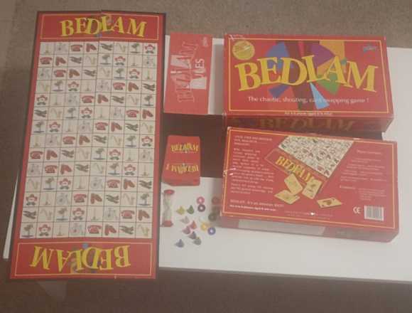 JUEGO DE MESA VINTAGE DE 1988,BEDLAM BOARD