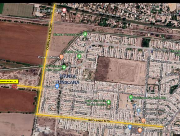 SE VENDEN TERRENOS CERCA DE STANZA TOSCANA en Culiacán (Municipio)