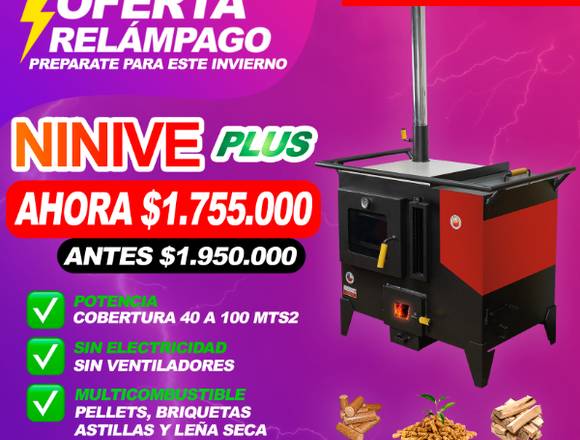 COCINA NINIVE MULTI COMBUSTIBLE en Pucón (Comuna)