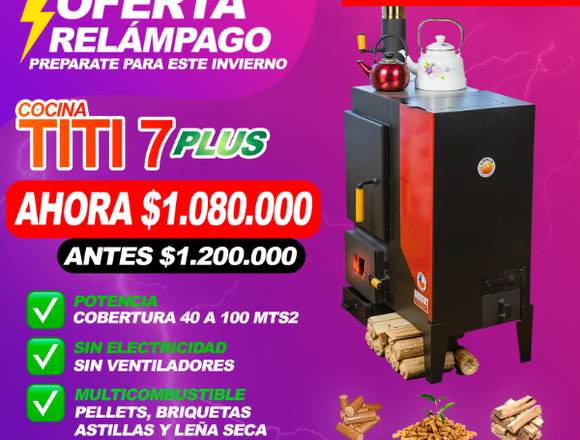 COCINA TITI 7 MULTI COMBUSTIBLE en Temuco (Comuna)