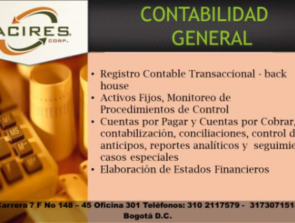 ASESORES CONTABLES, FINANCIEROS Y TRIBUTARIOS en Bogotá, D.C. (Municipio)