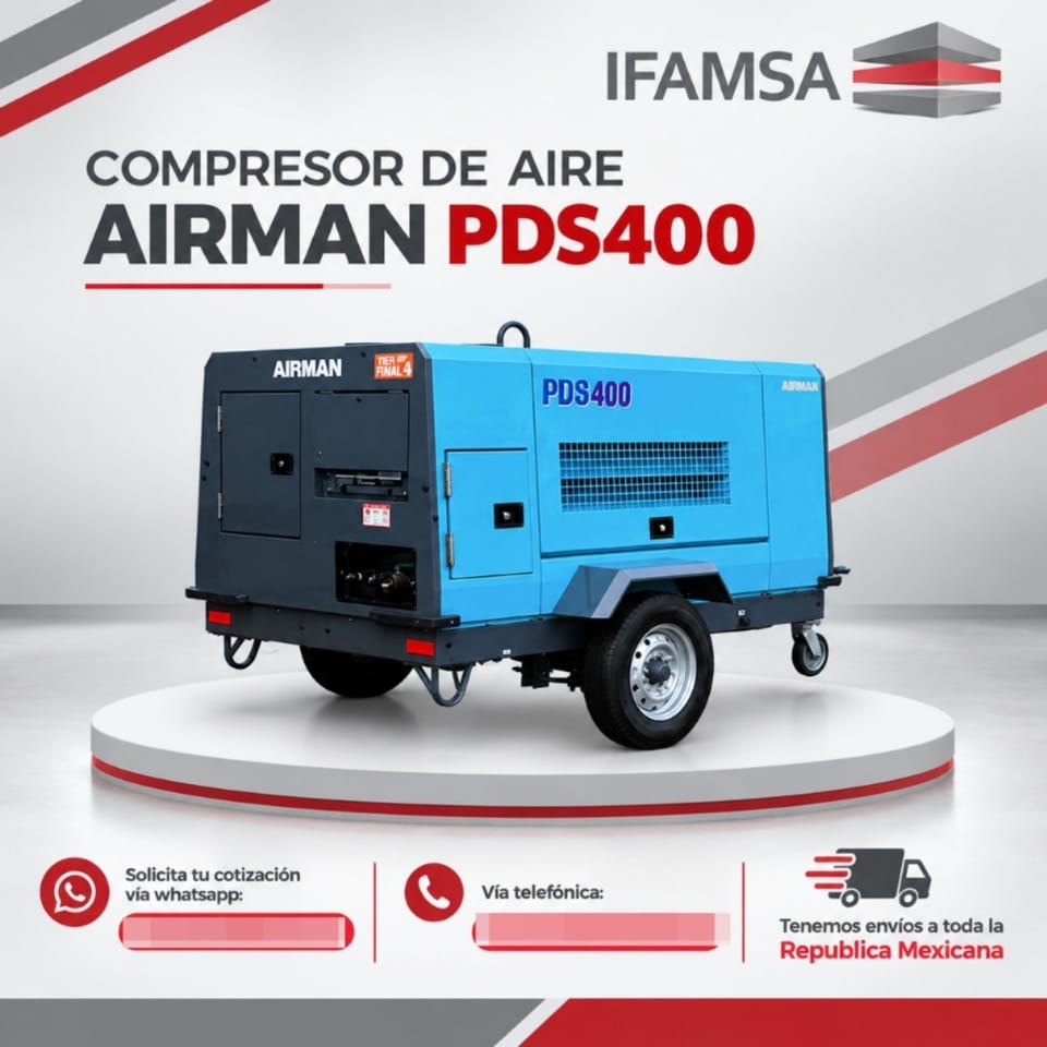 COMPRESOR DE AIRE AIRMAN PDS400
