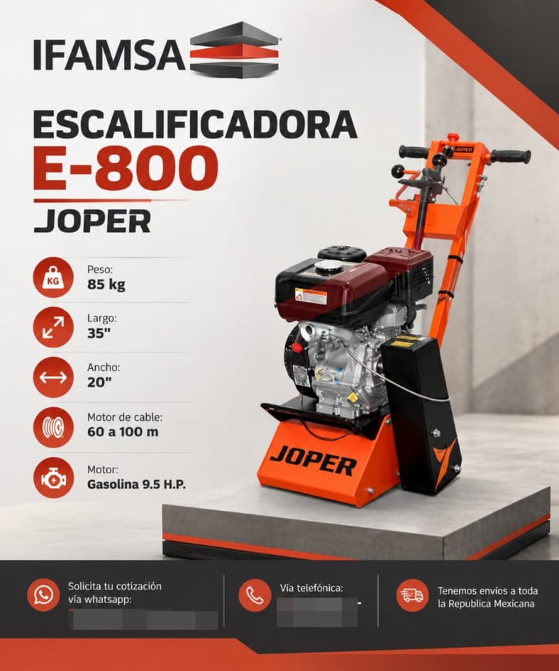 ESCALIFICADORA E-800 JOPER en Puebla (Municipio)