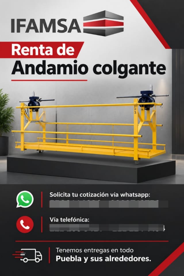 RENTA DE ANDAMIOS COLGANTES