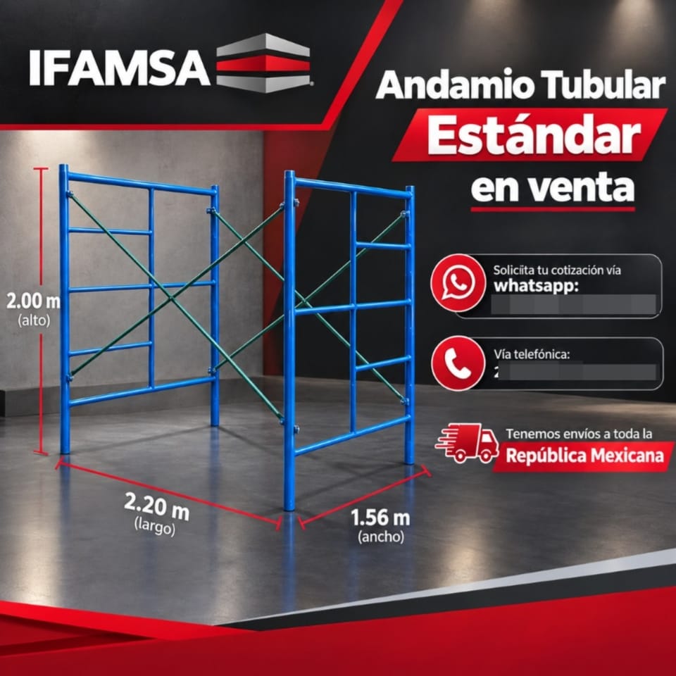 VENTA DE CUERPOS DE ANDAMIO STD 2m*1.56m en Puebla (Municipio)