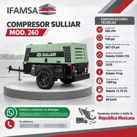 COMPRESOR SULLIAR MOD. 260