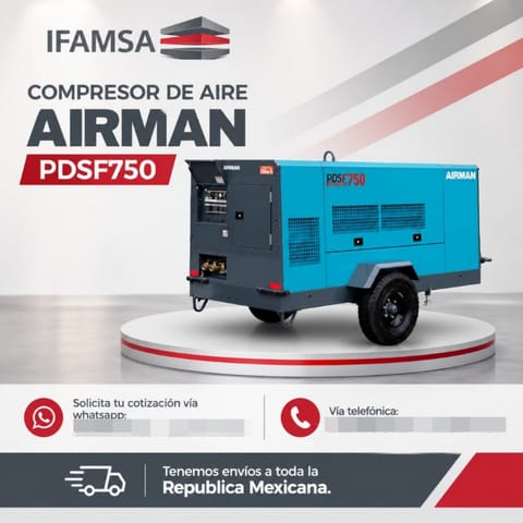 COMPRESOR DE AIRE AIRMAN PDSF750