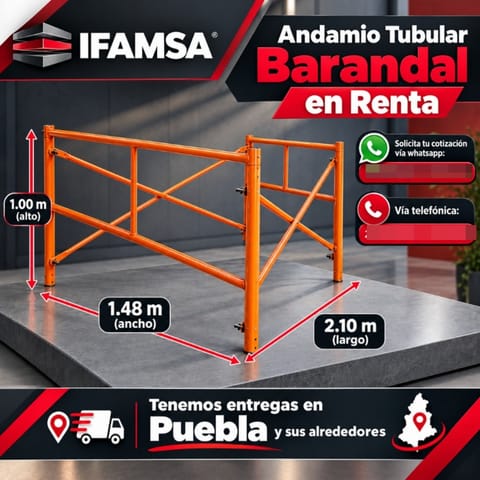RENTA DE ANDAMIOS BRD 1m*1.48m*2,10M en Puebla (Municipio)