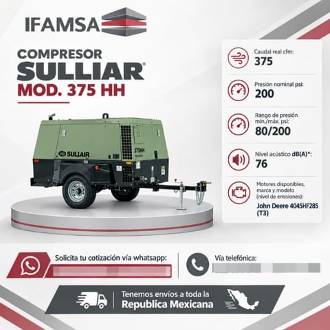 COMPRESOR SULLIAR MOD. 375 HH