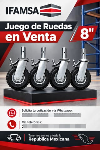 VENTA DE RUEDAS/RODAJAS PARA ANDDAMIO en Puebla (Municipio)