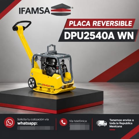 PLACA REVERSIBLE DPU2540A WACKER NEUSON en Puebla (Municipio)