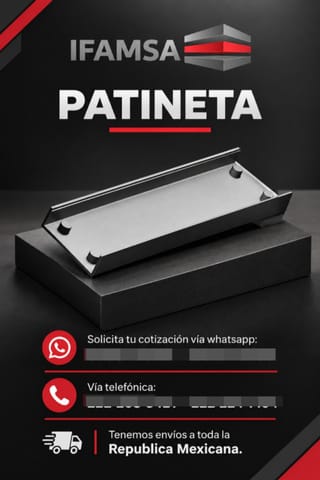 PATINETA PARA APOYO DE SILLETAS ARCO en Puebla (Municipio)