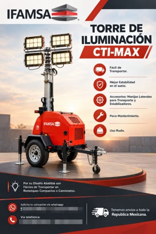 TORRE DE ILUMINACIÓN CTI-MAX HYPERMAQ