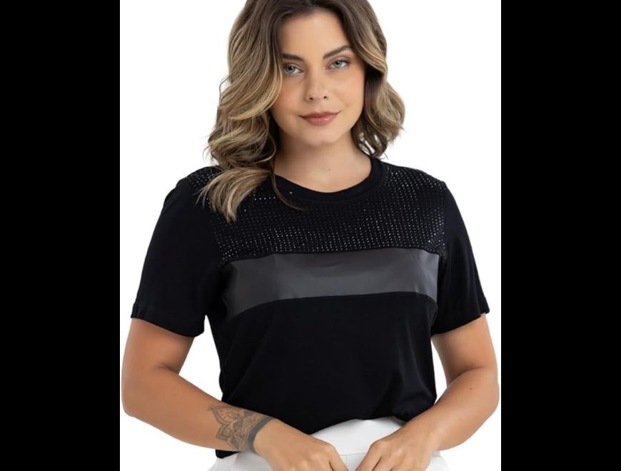 Blusa Feminina T-Shirt Slim Baby Look