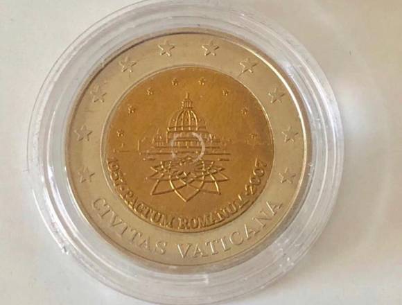 Moneda bimetálica de Vaticano 2007 Pactum (nueva)