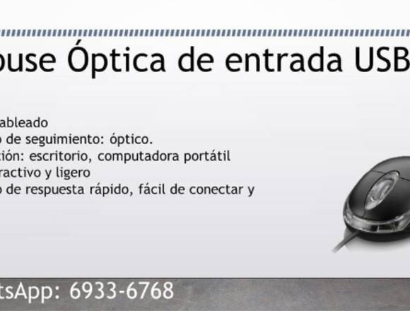 mouse usb 2.0 optico en Panamá (Distrito)