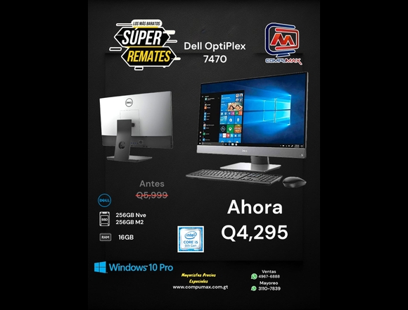 Computadora de Escritorio (todo en uno) en Ciudad de Guatemala (Municipio)