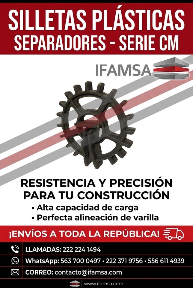 Silletas Plásticas Serie CM para Construcción en Santa María Ecatepec (Municipio)