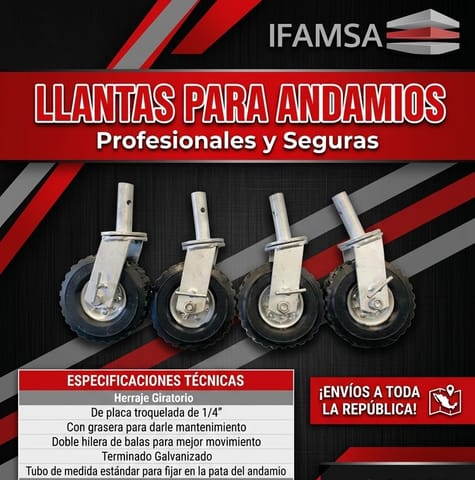 Llantas para Andamios IFAMSA