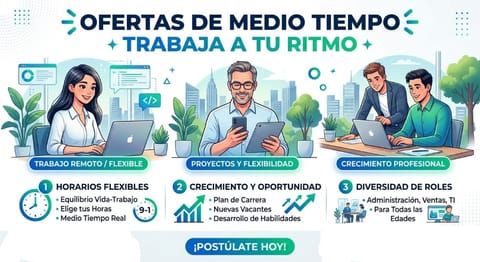 ¡Estamos contratando! Medio tiempo – con o sin experiencia en Bogotá, D.C. (Municipio)