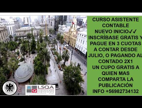 Curso Contabilidad Impuestos Remuneraciones. en Santiago (Comuna)