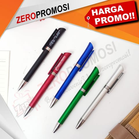 Pulpen Plastik 738 Metalik Glossy