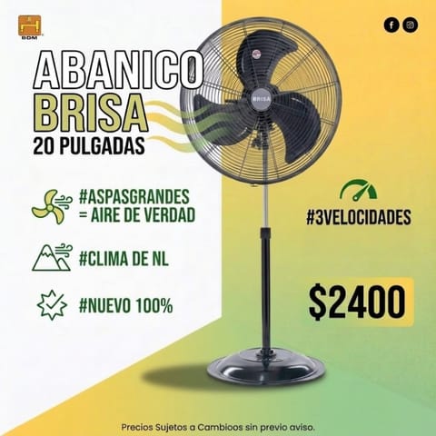 Ventilador Industrial Brisa 20'' en Guadalupe