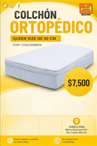 ¿Buscas renovar tu descanso con colchón Ortopédico Queen Size en MTY?