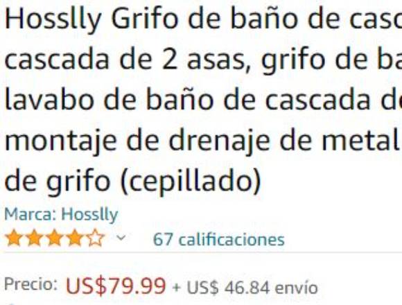 Grifo de baño de lujo marca Hosslly