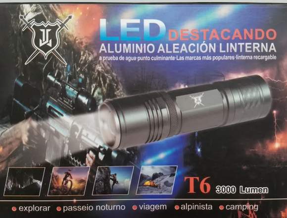 Linterna Tactica de 3000 lums de potencia