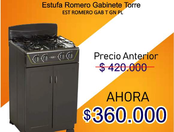 estufa de piso con torre y gabinete Haceb en Caicedonia (Municipio)