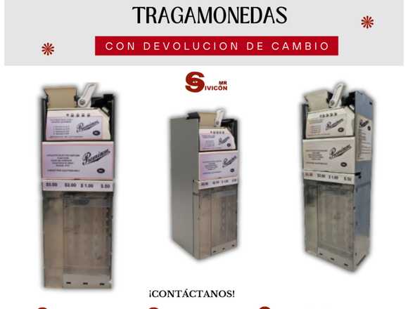 Tragamonedas con Devolución de Cambio SIVICON en Coyoacán (Municipio)