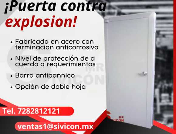 Puertas de alta protección contra explosión en Zacatecas (Municipio)