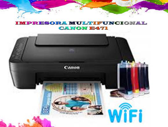 impresora canon e471 con wifi y sistema continuo en Ciudad de Guatemala (Municipio)
