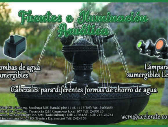 ¡Fuentes e Iluminación Acuática! en La Paz (Localidad)