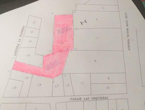 Vendo lote de terreno de 979 M2. Incluye casa. en San Jerónimo (Distrito)