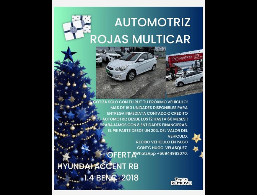 OFERTA HYUNDAI ACCENT RB 1.4 FULL BENC 2018 en Puerto Montt (Comuna)