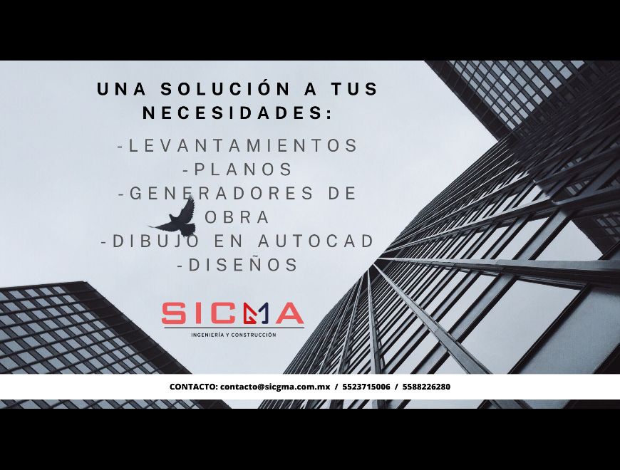 Planos, levantamientos, generadores, remodelacione