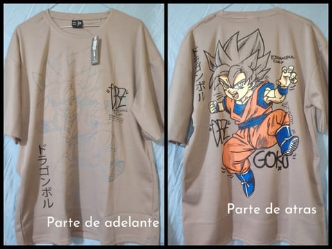 Playeras de Dragon Ball, talla M y L Oversized en Ciudad de Guatemala (Municipio)