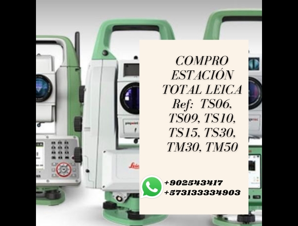 COMPRO URGENTE ESTACIÓN TOTAL LEICA en Lima (Lima 1) (Distrito)